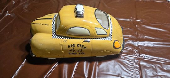 Vintage taxi cab cookie jar