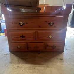 Wood Dresser/Wardrobe