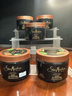 $5 each SheaMoisture African Black Soap Calm & Clearing Sugar Scrub
