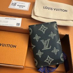 Louis Vuitton Pocket Organizer Monogram Shadow Green
