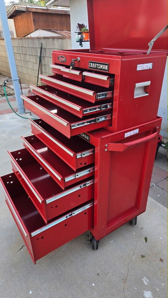 Toolbox Craftsman Tool Box Heavy Duty Metal Tools