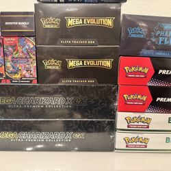 Prismatic - Mega - Phantasmal - Blooming Waters Pokemon Lot