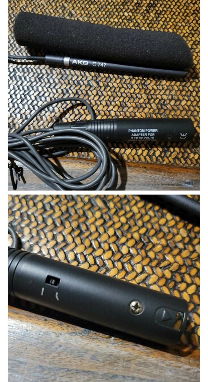 AKG C 747 Shotgun Condenser Cable Professional Microphone
