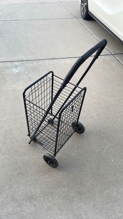 Black Folding Wire Shopping Cart