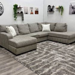 Gray Sectional Couch - Free Delivery 
