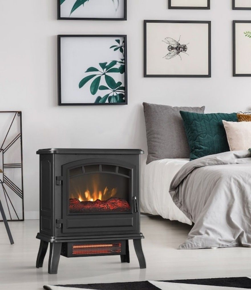 *Brand New * Duraflame 19 Inch 1500 Watt Quartz Cabinet Heater Electric Thermostat Remote Included!!