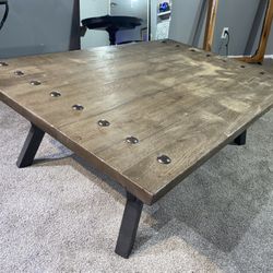 mango wood rectangular coffee table 