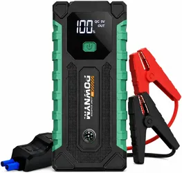 Jump Starter for Car 12v Portable Battery 8.0L  Big & Small Engine Clamps w/reverse polarity (New)