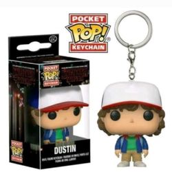 New Dustin From Stranger Things Funko Pocket Pop Keychain 