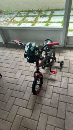 Boys dark case bike 12 inch