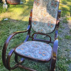 Antique / Vintage Bentwood Wood Rocking Chair

