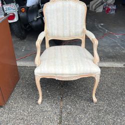 Antique 1930's French Louis XV Style fruitwood and Tapestry Chair, Sitting Room Chair