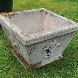 Nice Heavy Concrete Flower Pot