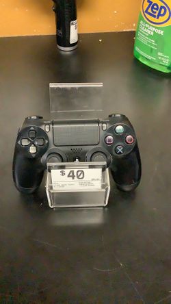 Black PS4 controller