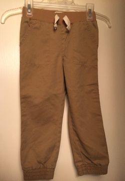 Khaki color joggers size 4t never worn
