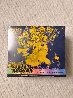 Surging sparks pokemon center etb sealed