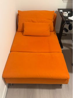 Orange IKEA Soderhamn Chaise