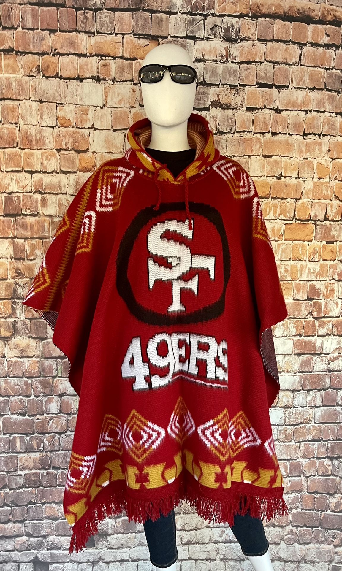 San Francisco 49ers Alpaca Poncho