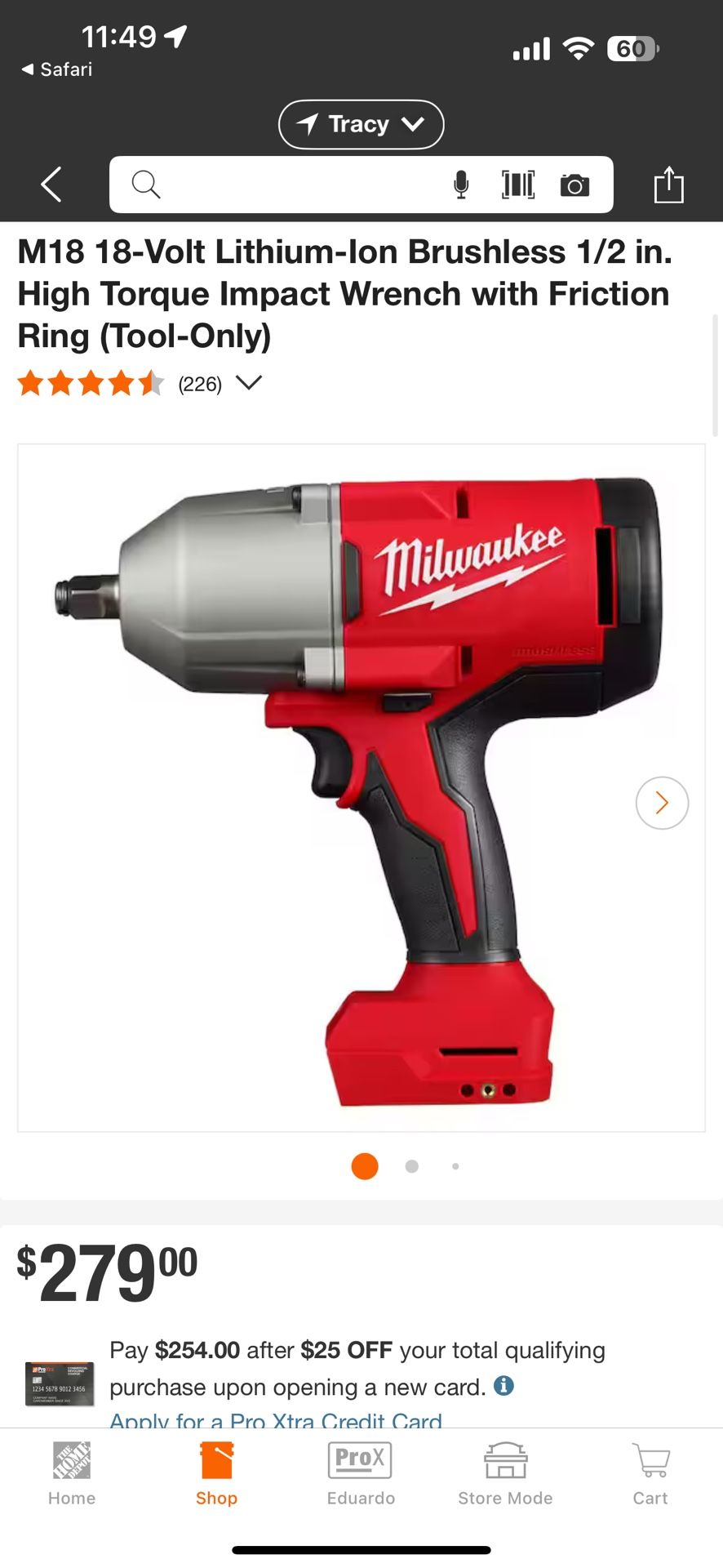 M18 18-Volt Lithium-Ion Brushless 1/2 in. High Torque Impact Wrench with Friction Ring