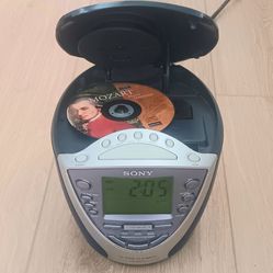 Vintage Sony Clock Radio CD Player