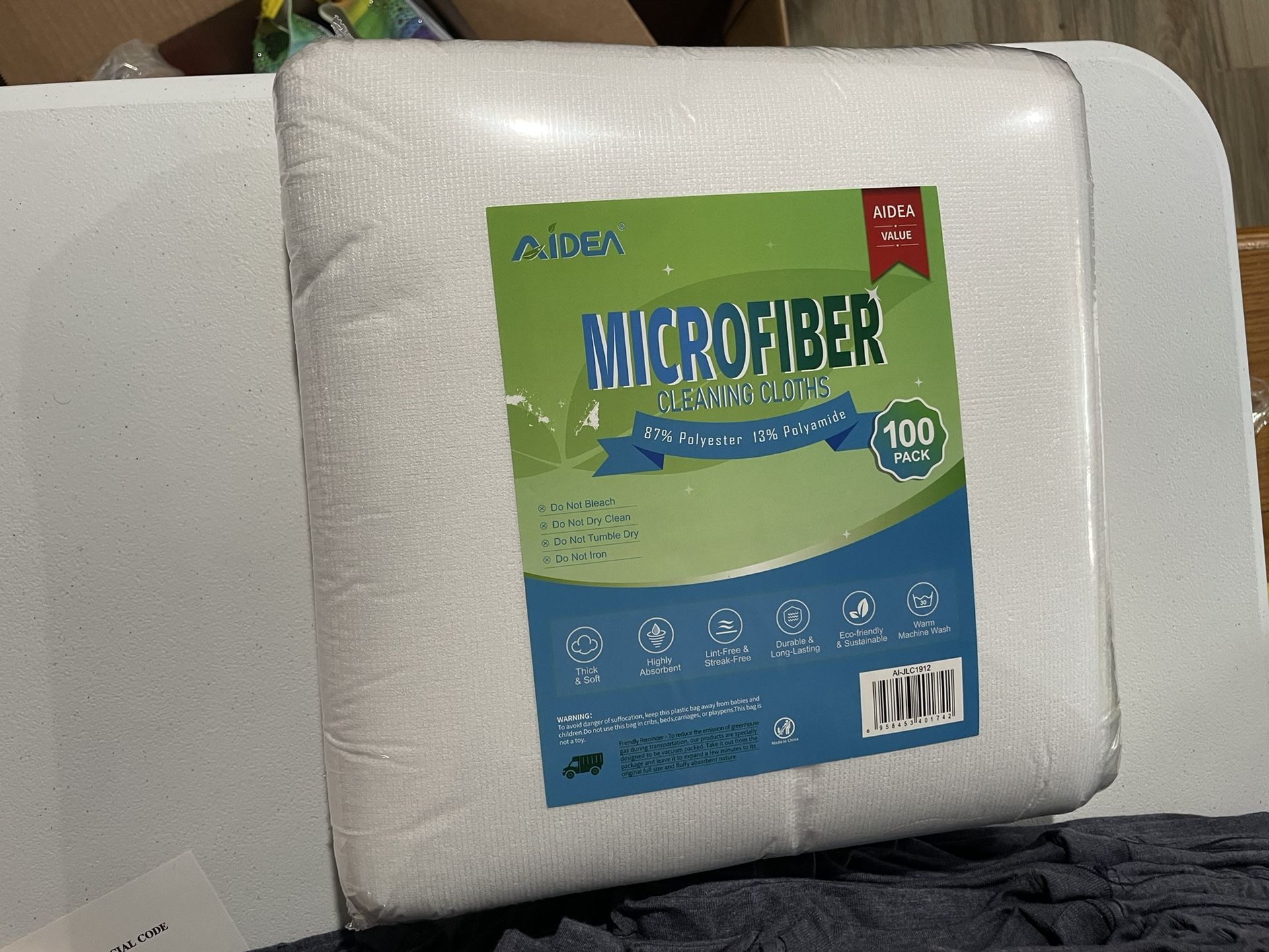 Aidea Microfiber Cleaning Cloths 100 Pack