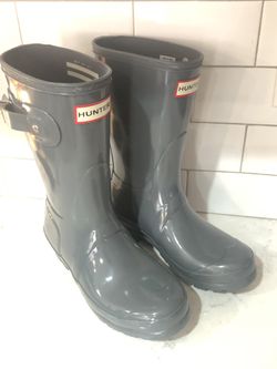 Gray Hunter Boots size 5 Excellent Condition