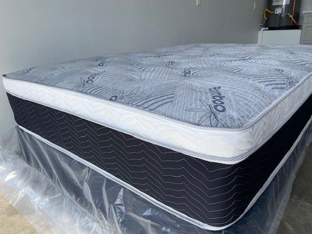 Cal King Euro Bamboo Pillow Top Mattress! 