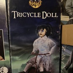 Halloween Very Scary Tricycle Doll