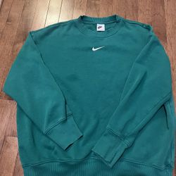 2000’s Nike Center Swoosh Green Crewneck Sweatshirt Men’s Size Small