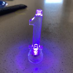 Number 1 Light Up Birthday Candle