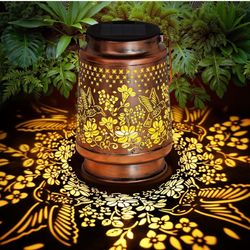Brand New Solar Lantern Outdoor Lamp Waterproof Decorations Garden Decor, Christmas Birthday Gifts for Women, Mom, Grandma Decorative Garden, Yard, Pa
