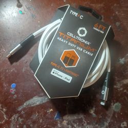 BRAND NEW Celltronix Titanium Heavy Duty USB CABLE TYPE-C TO LIGHTENING 