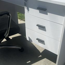 Desk and chair