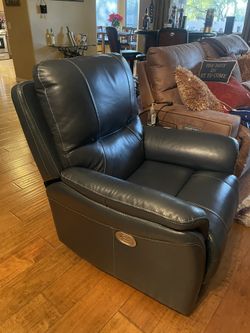 3way Power Recliner Blue  Ashley Furniture 