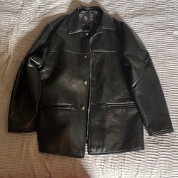 Versace Leather Jacket Clean No Rips 90s Xl 