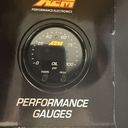 Aem X Series Oil Pressure Gauge 100psi