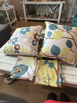 Outdoor Throw Pillow Covers 16x16 (Set Of 4)