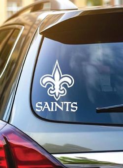 Vinyl decal sticker SAINTS size 5 inches.
