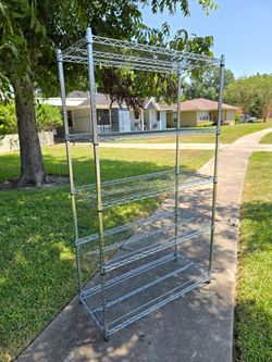 5-Tier Chrome Wire Metal Shelving Unit