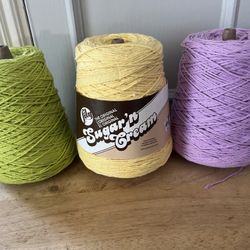 3 Cones Of Cotton Yarn  $10/cone Easy Pickup In San Francisco 