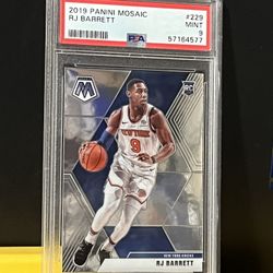 2019 Panini Mosiac RJ Barrett Rookie Card PSA 9