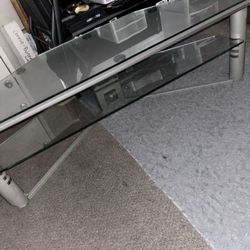 Short Glass Table/Entertainment Center 