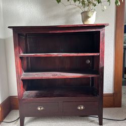 Beautiful Solid Wood Shelf With Drawers
