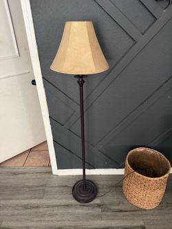 Floor Lamp with Tan Shade
