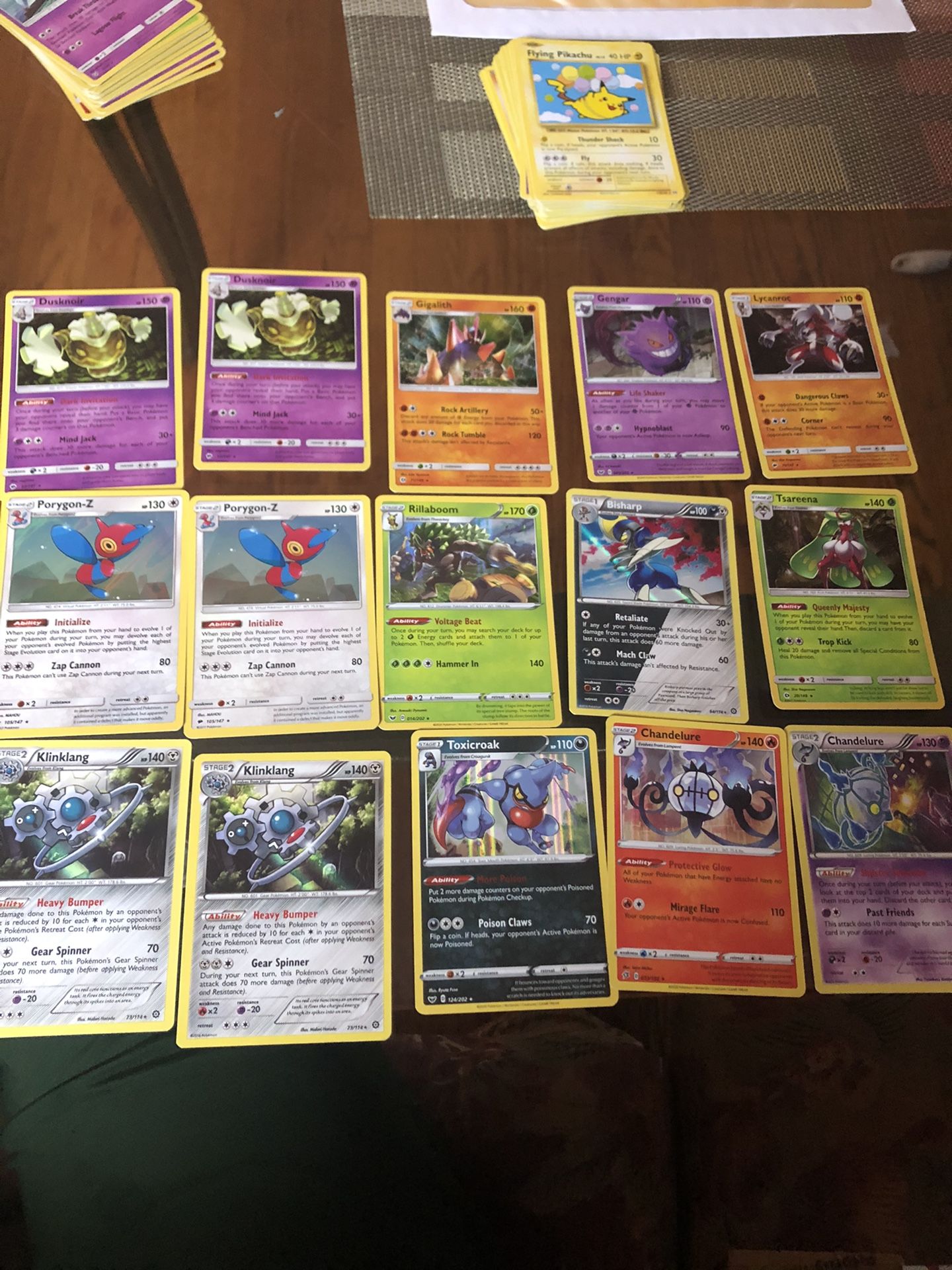 Pokemon cards holos, newer sets