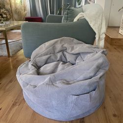 Bean Bag Chair for Kids (Gray Color)