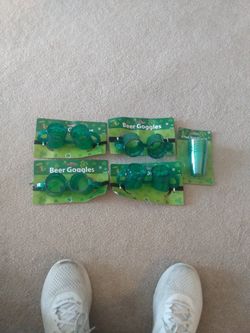 St Patrick's Day Beer Goggles And Shot Glasses