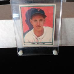 1941 Play Ball #14 Ted Williams Card Not Graded But Very Good Condition