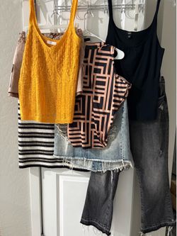 LC Lauren Conrad Mossimo Nine West , Womens Summer Tops Skirts Jeans Bundle