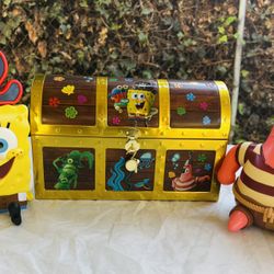 SpongeBob Movie 2025 Souvenir Bundle – Pirate SpongeBob Cup, Patrick Cup & Treasure Chest Popcorn Bucket – NEW